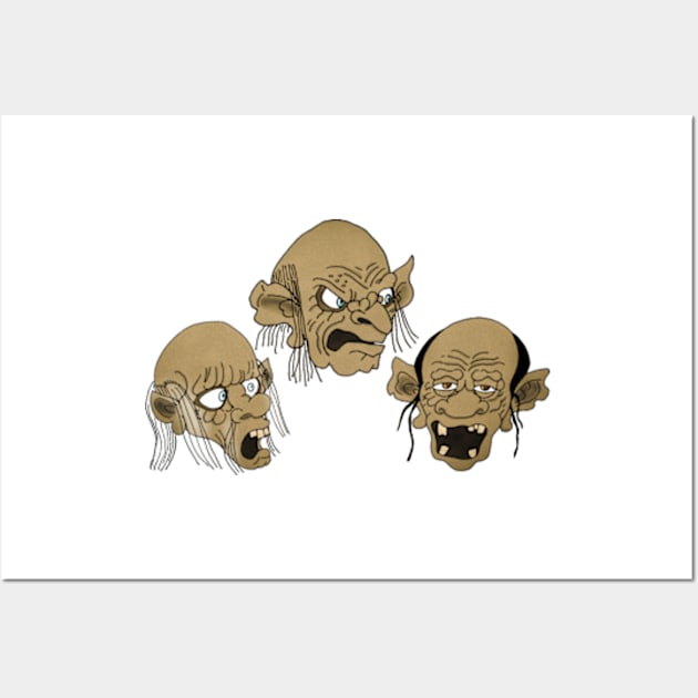 The 3 judges of spookslot Wall Art by Mr.Nikils